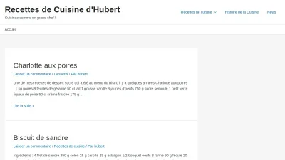 Recettes du Chef Hubert